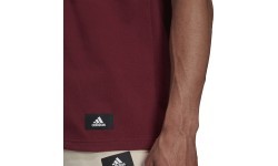 Adidas Men's T-Shirt M Fi 3s Tee Bordeaux HC5242