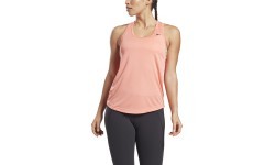 Reebok Women's Blouse US Perform Mesh Tan Coral GI6554