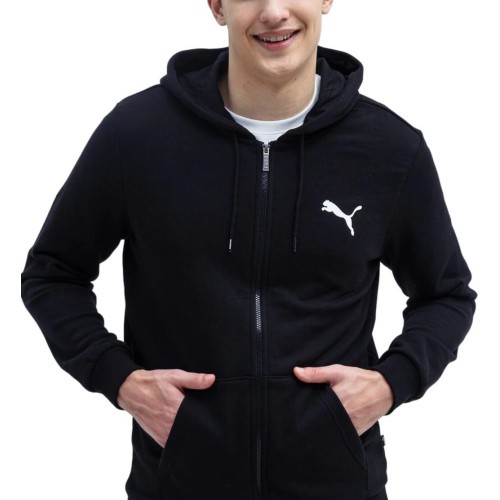 Мужская толстовка Puma Ess Small Logo FZ Black 586704 51
