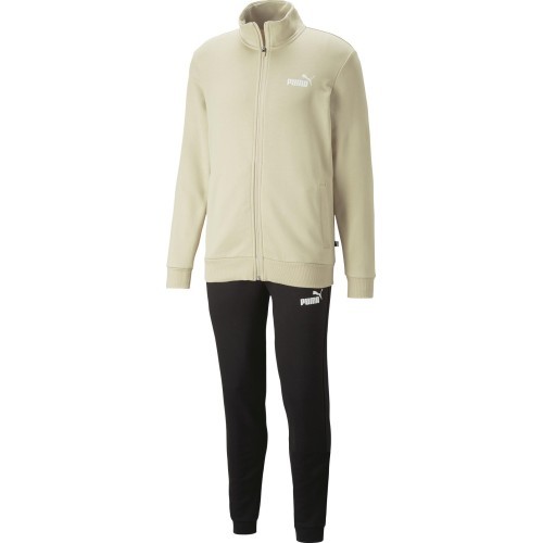 Puma Clean Sweat Suit Black Creamy Men's Tracksuit 585840 88