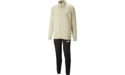 Puma Clean Sweat Suit Black Creamy Men's Tracksuit 585840 88