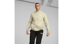 Puma Clean Sweat Suit Black Creamy Men's Tracksuit 585840 88