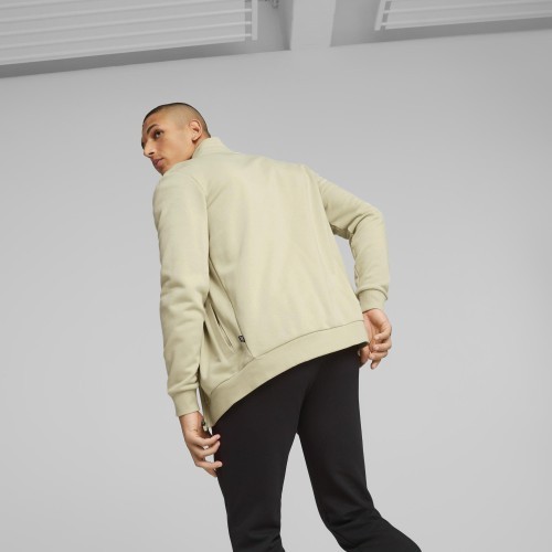 Puma Clean Sweat Suit Black Creamy Men's Tracksuit 585840 88