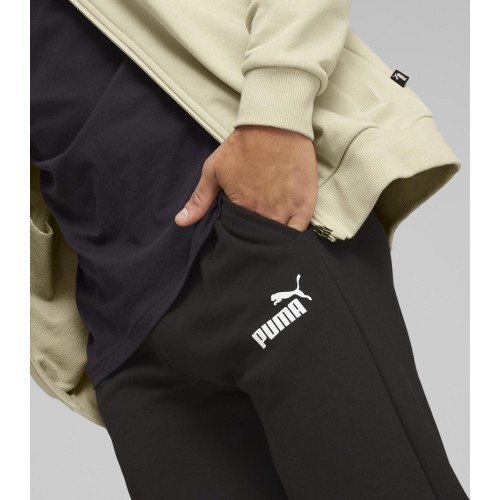 Puma Clean Sweat Suit Black Creamy Men's Tracksuit 585840 88