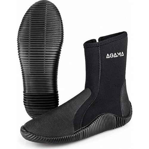Neoprene Water Shoes Agama Stream New, 5mm - Black