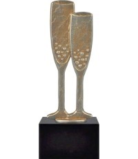 Statulėlė BEL753 Šampano taurės - 21,5cm