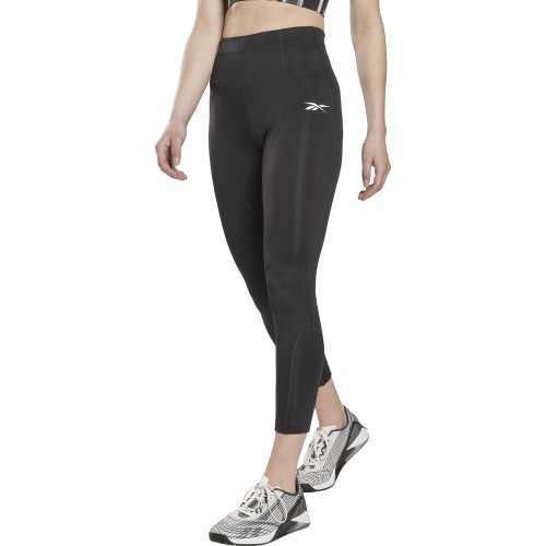 Женские леггинсы Reebok MYT Detail Poly Tight чёрные HG3828