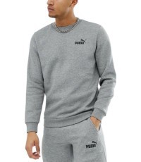 Puma Men's Sweatshirt Ess Small Logo Crew Grey 586682 03
