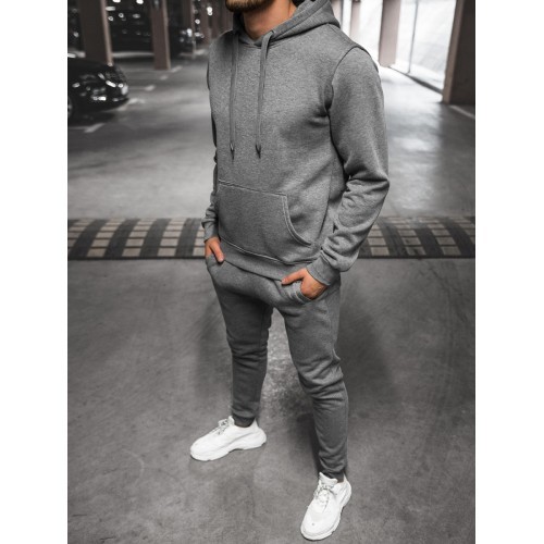 Мужской спортивный костюм J.Style серый 68C10381-5