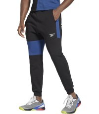Reebok Evostripe Men's Sports Pants Crew Medium Blue Black HG3191