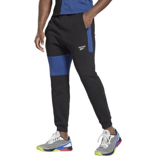 Reebok Evostripe Men's Sports Pants Crew Medium Blue Black HG3191
