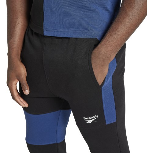 Reebok Evostripe Men's Sports Pants Crew Medium Blue Black HG3191