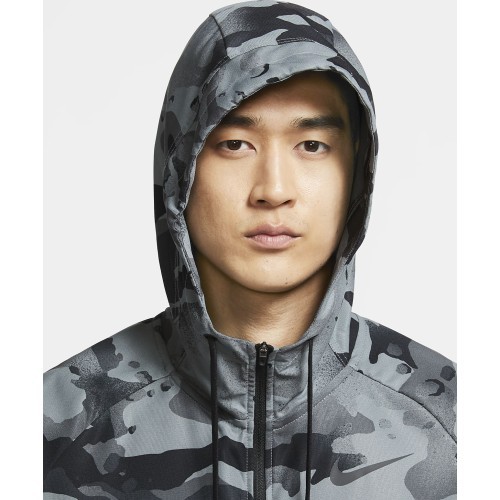 Nike Džemperis Vyrams M NK Flx Vnt MX HD FZ Jkt Camo Grey Black