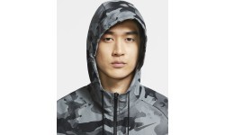 Nike M NK Flx Vnt MX HD FZ Jkt Men's Sweatshirt Camo Grey Black