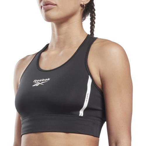 Reebok Sportinė Liemenėlė Moterims Piping Pack Bralett Black HD2818