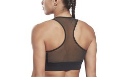 Reebok спортивный бюстгальтер женский Piping Pack Bralett Black HD2818