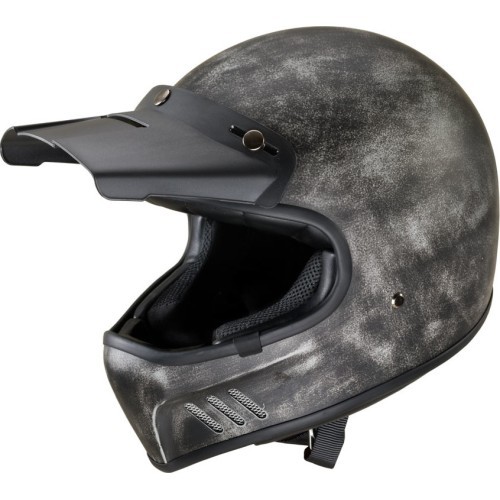 Мотоциклетный шлем W-TEC Retron - Striped Silver