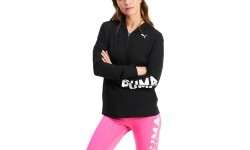 Женская толстовка Puma Modern Sports Full-Zip с капюшоном, чёрная 583542 01