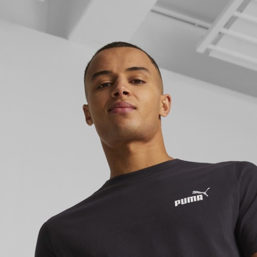 Мужская футболка Puma Ess+ 2 Col Small Black 674470 61