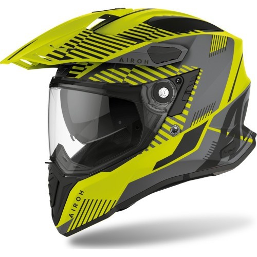 Мотоциклетный шлем Airoh Commander Boost матовый желтый 2022
