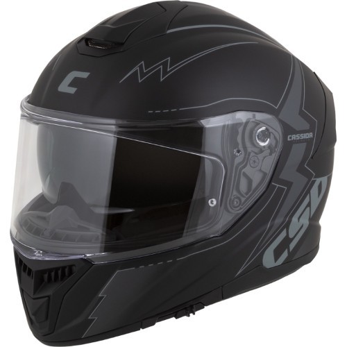 Мотоциклетный шлем Cassida Integral GT 2.1 Flash Matte Black/Dark Grey