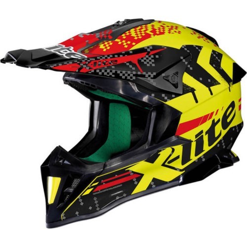 Шлем для мотокросса X-Lite X-502 Nac-Nac LED Yellow - Black-Yellow