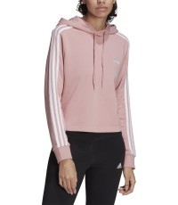 Adidas W 3S FT Cro Hoodie Women's Sweatshirt Pink HC9131