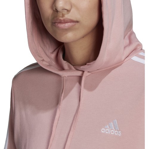 Adidas W 3S FT Cro Hoodie Women's Sweatshirt Pink HC9131