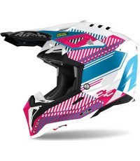 Motorcycle Helmet Airoh Aviator 3.0 Wave Pink/Chrome 2022