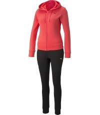 Puma Sportinis Kostiumas Moterims Classic Hooded Black Pink 589132 35