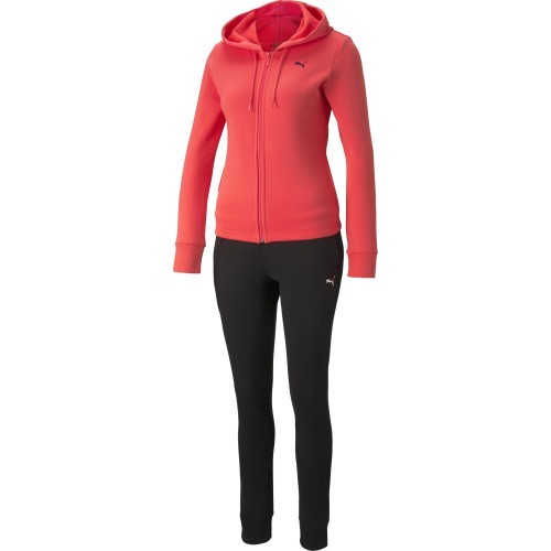 Puma Sportinis Kostiumas Moterims Classic Hooded Black Pink 589132 35