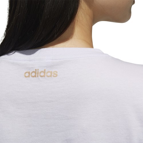 Adidas W E Branded T women's blouse, purple