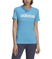 Женская блузка Adidas W Lin Tee, синяя, HC9272