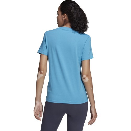 Adidas W Lin Tee Women's Blouse Blue HC9272