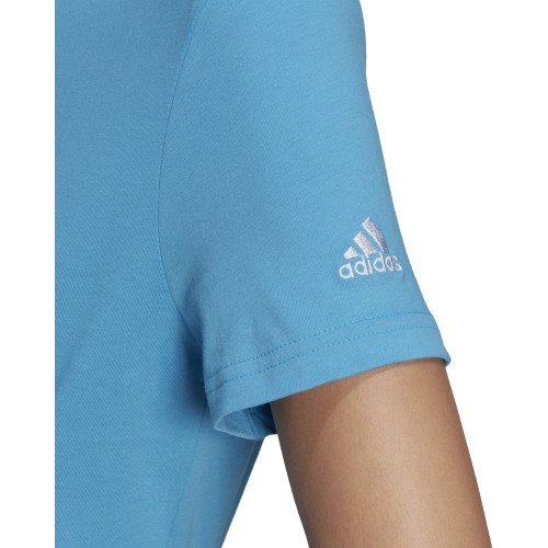 Adidas Palaidinė Moterims W Lin Tee Blue HC9272