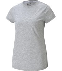 Женская футболка Puma RTG Heather Logo Tee, серая 586455 04