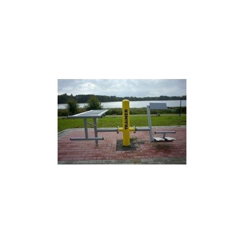 Outdoor Bench & Back Extension Trainer D10+SLN2+D14