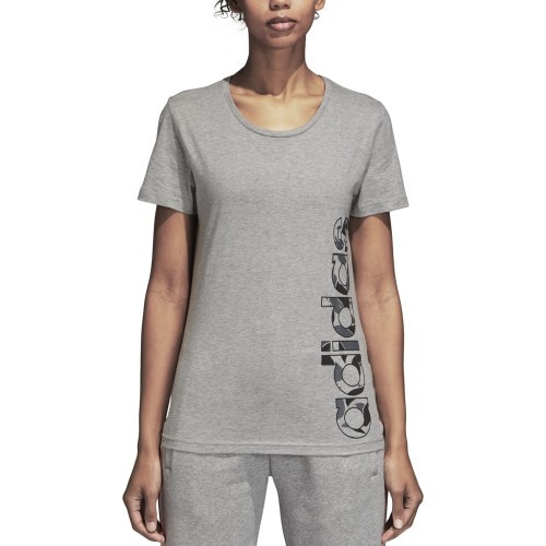 Adidas Palaidinė AOP Linear Tee Grey Heather DJ1600