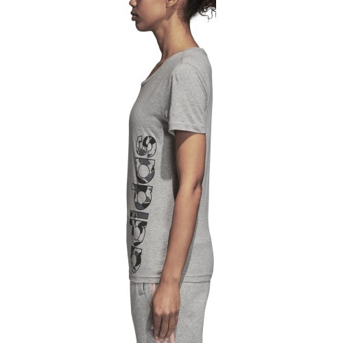 Adidas Palaidinė AOP Linear Tee Grey Heather DJ1600