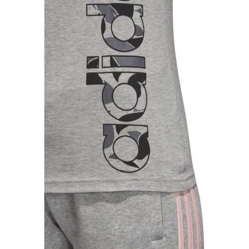 Блузка Adidas AOP Linear Tee Grey Heather DJ1600