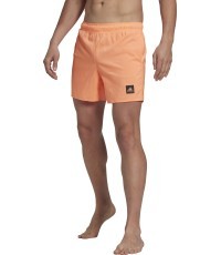 Adidas Solid CLX Short SL Men's Swim Shorts, Orange HP1778
