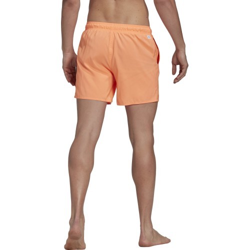 Adidas Solid CLX Short SL Men's Swim Shorts, Orange HP1778
