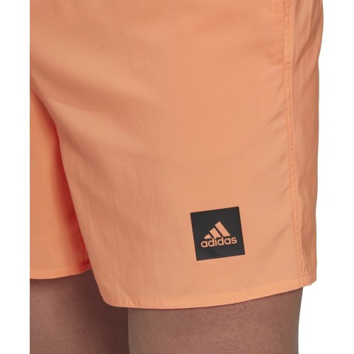 Adidas Solid CLX Short SL Men's Swim Shorts, Orange HP1778