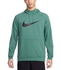 Nike Men's Sweatshirt Dri-FIT Hoodie Pullover Swoosh Green CZ2425 361