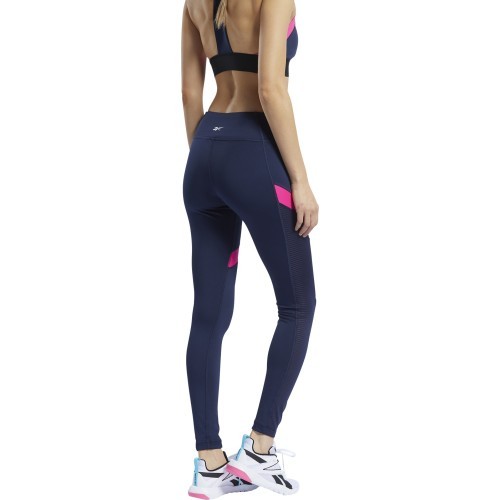 Женские легинсы Reebok Wor Mesh Tight Navy FU2349
