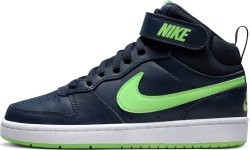 Nike Court Borough Mid 2 Junior Shoes Navy Green CD7782 403