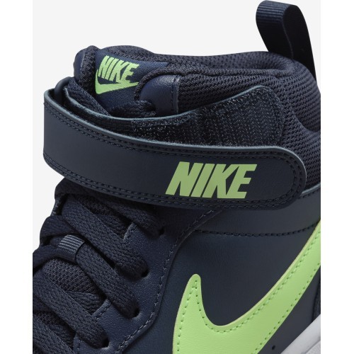 Подростковые кроссовки Nike Court Borough Mid 2 Navy Green CD7782 403