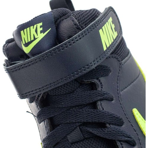 Nike Court Borough Mid 2 Junior Shoes Navy Green CD7782 403