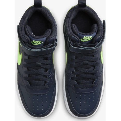 Nike Avalynė Paaugliams Court Borough Mid 2 Navy Green CD7782 403
