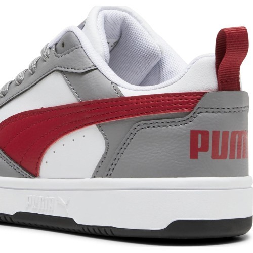 Puma Avalynė Paaugliams Rebound V6 Lo Jr White Grey Red 393833 09